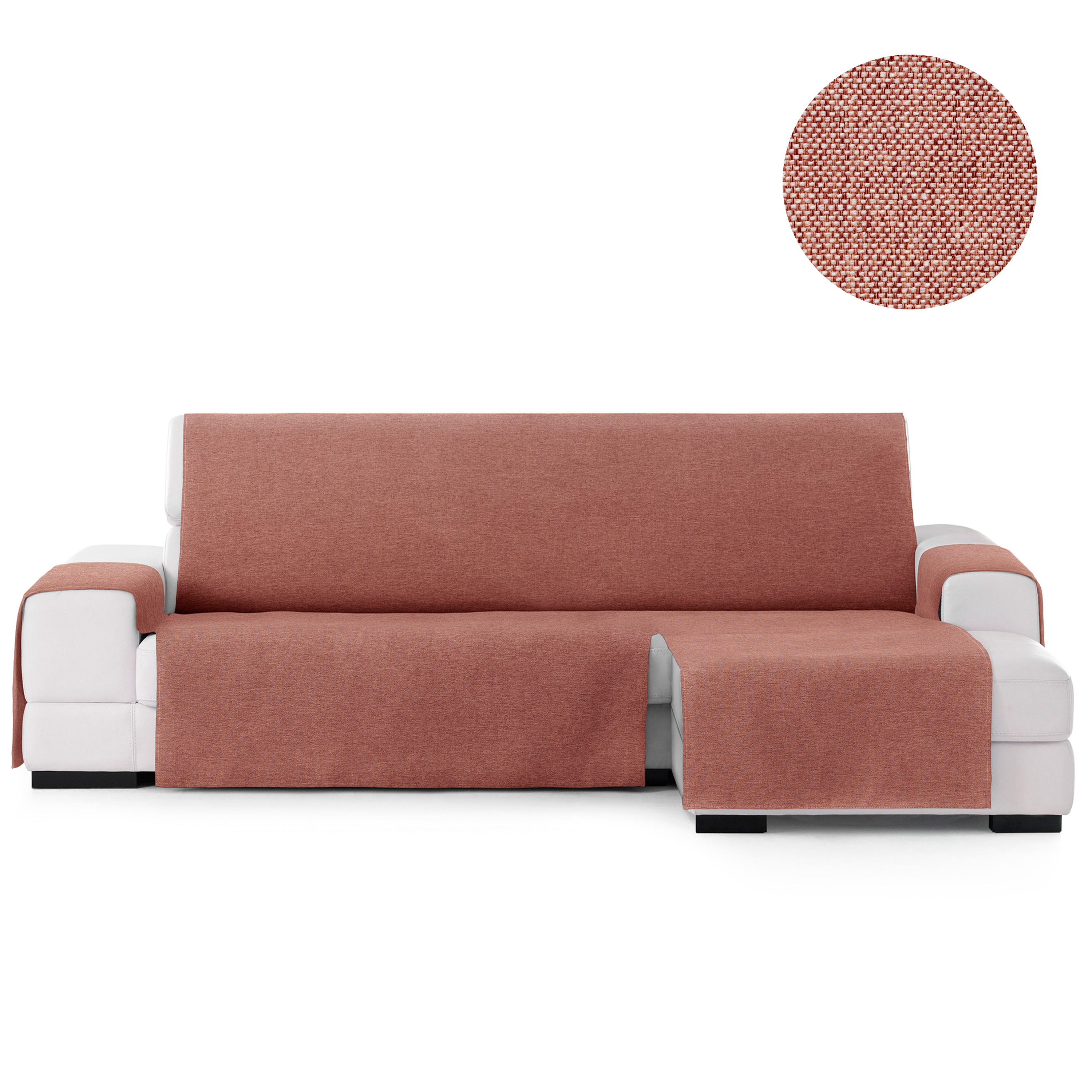 Capa protetora Vipalia para chaise longue direita de 240 cm, cor azul-claro, modelo Brisa