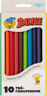 Kärnan Bamse Fargeblyanter 10-pack
