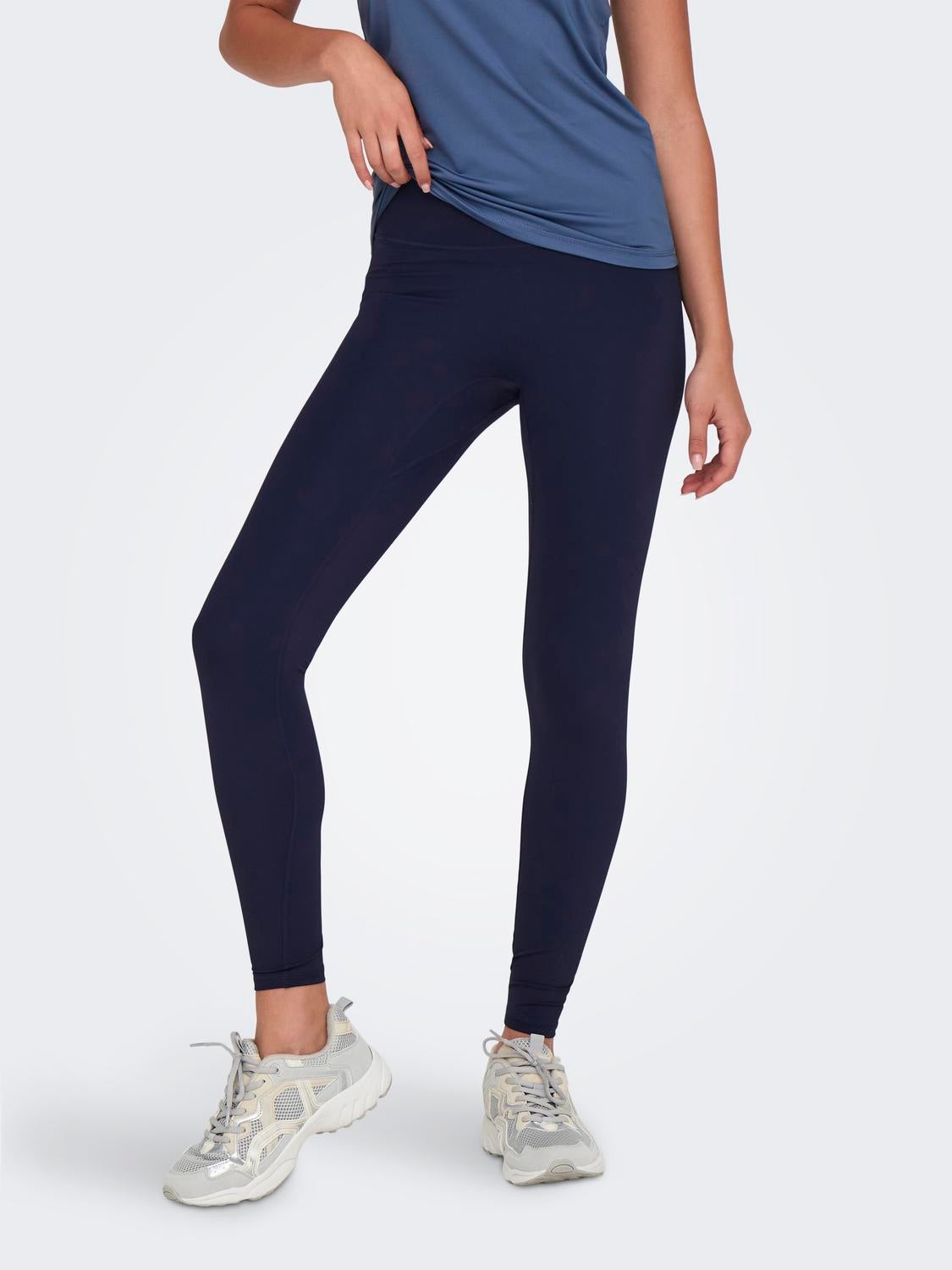 ONPJAM-3-SANA Super-High Waist Enger Schnitt Sportleggings Maritime Blue