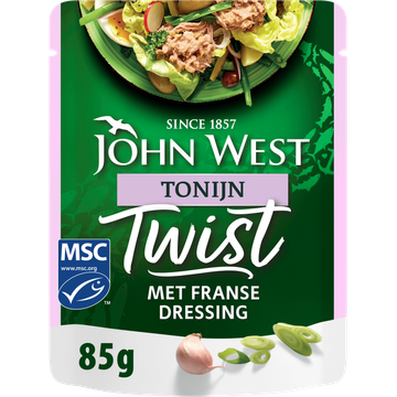 John West Tonijn Twist met Franse Dressing 85g
