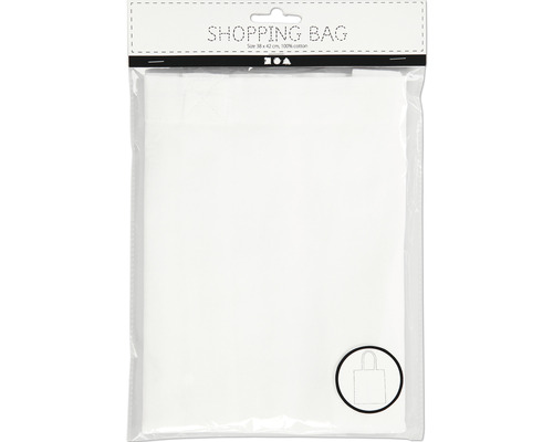 Witte stoffen tas, 38x42 cm, 130 g