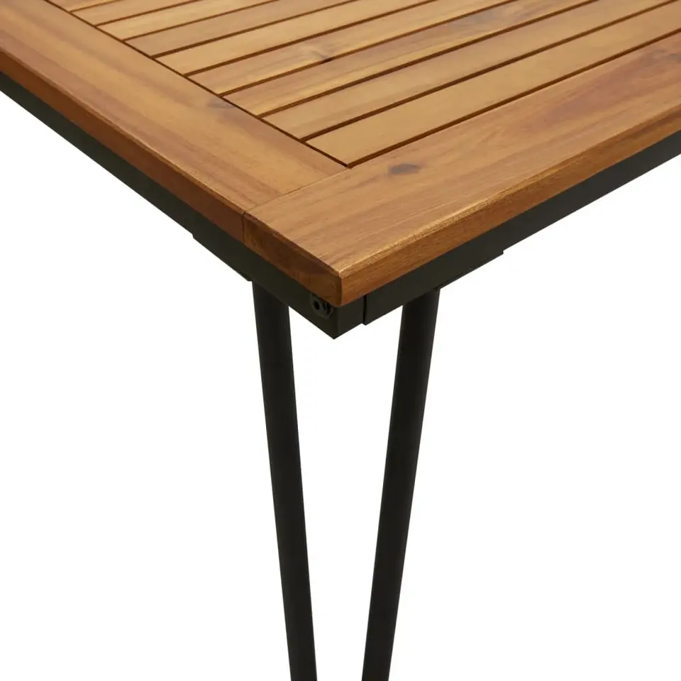 vidaXL - Tuintafel met haarspeldpoten - Bruin - Hout - 180 x 90 x 75 cm