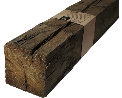 Buildify gerecyclede houten balken, gekapt sparren-/den-/sparrenhout, 100x120mm tot 140x140mm, lengte: 1000mm
