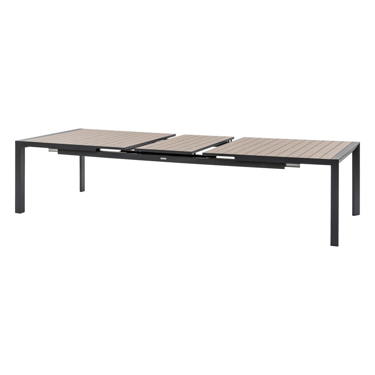 TABLE EVASION EXTENSIBLE ALUMINIUM HONEY GRAPHITE 14 PLACES