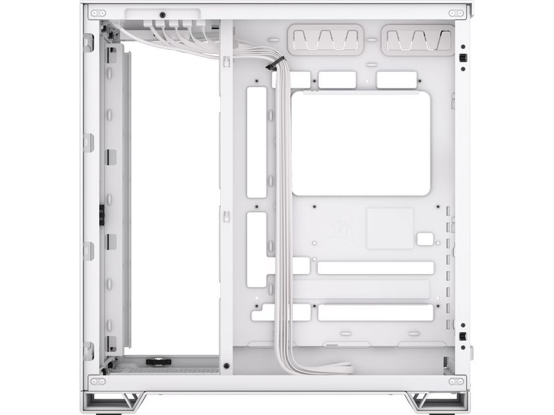 Corsair PC-Gehäuse 6500D Airflow Weiss Mid-Tower PC-Case mit Zwei-Kammer-Design und herausragendem Luftstrom