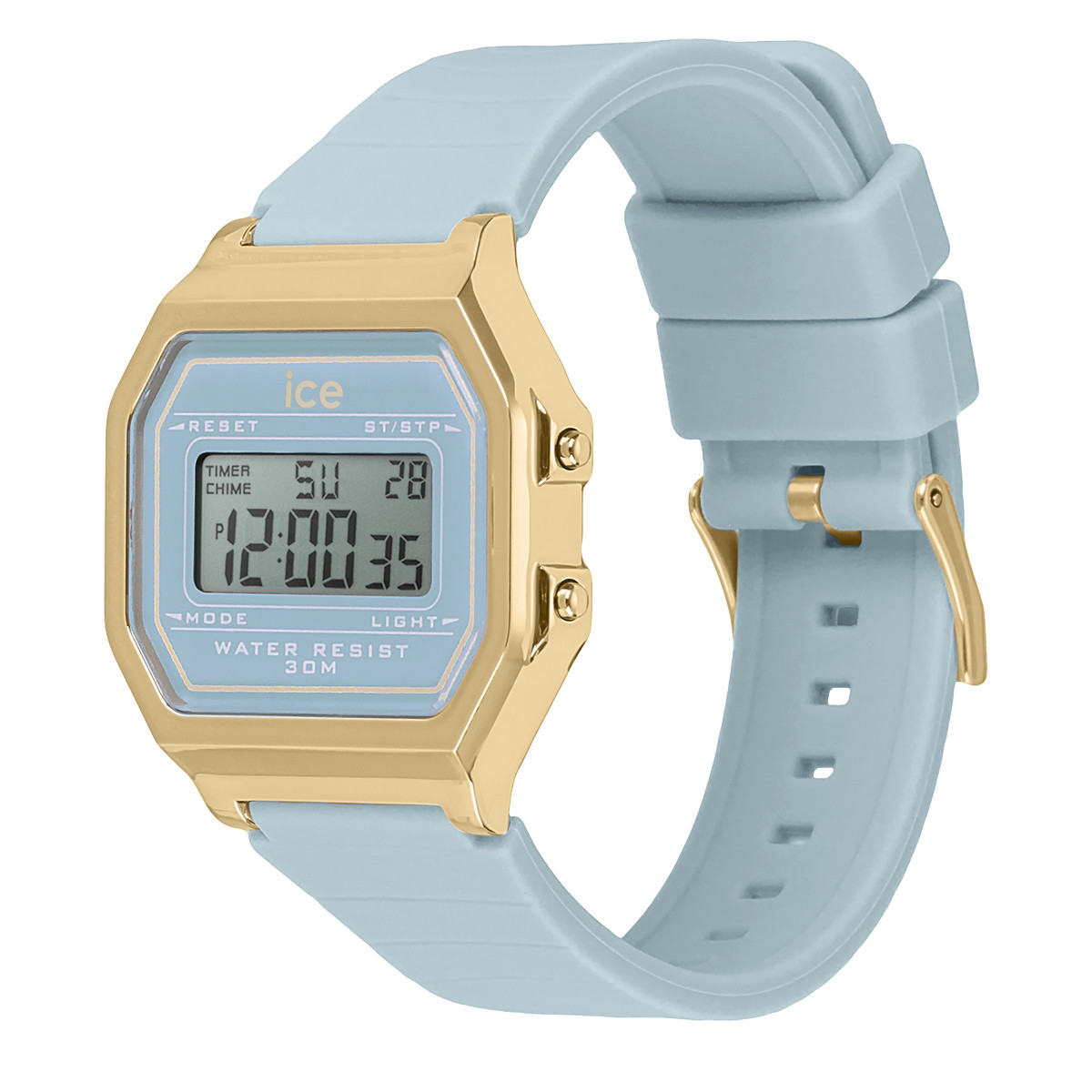 Montre ICE WATCH Ice digit retro femme bracelet silicone bleu