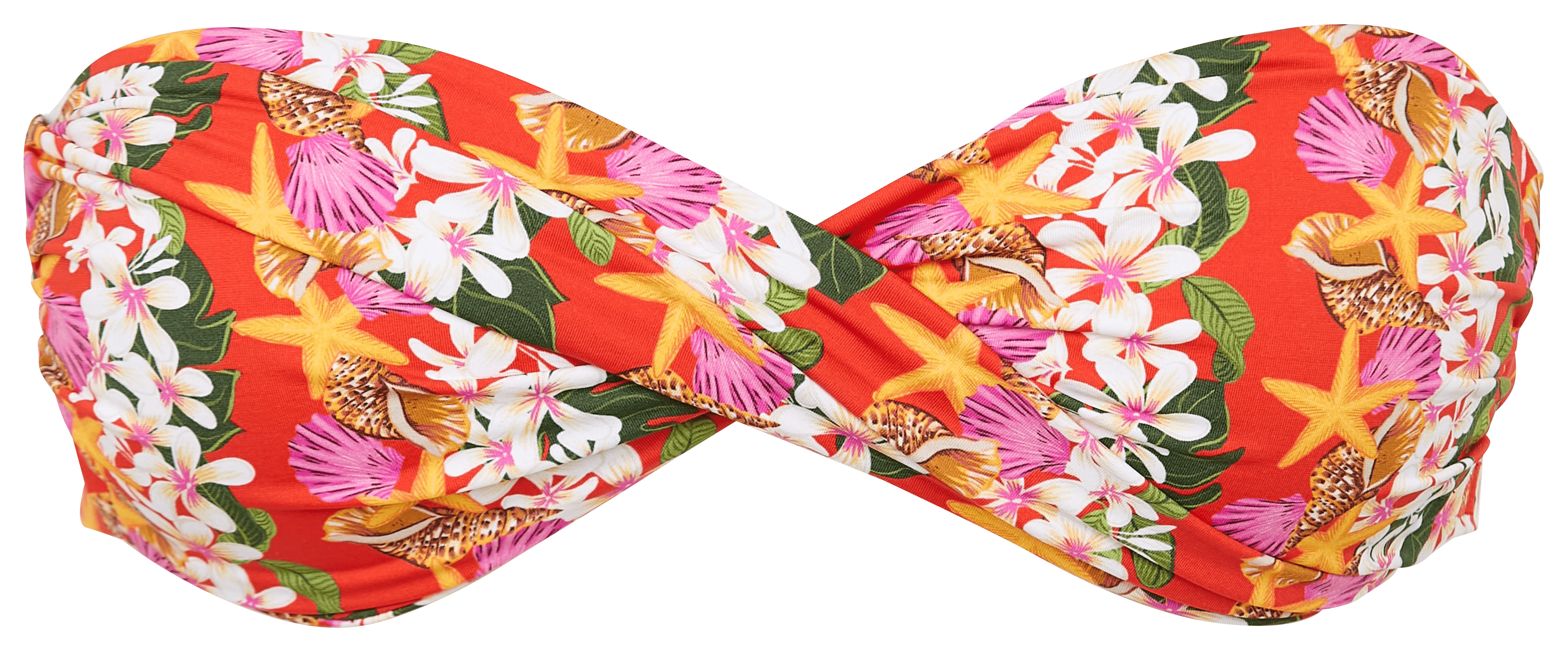 BORO SHELLBAY - Haut de maillot de bain forme bandeau| Rouge