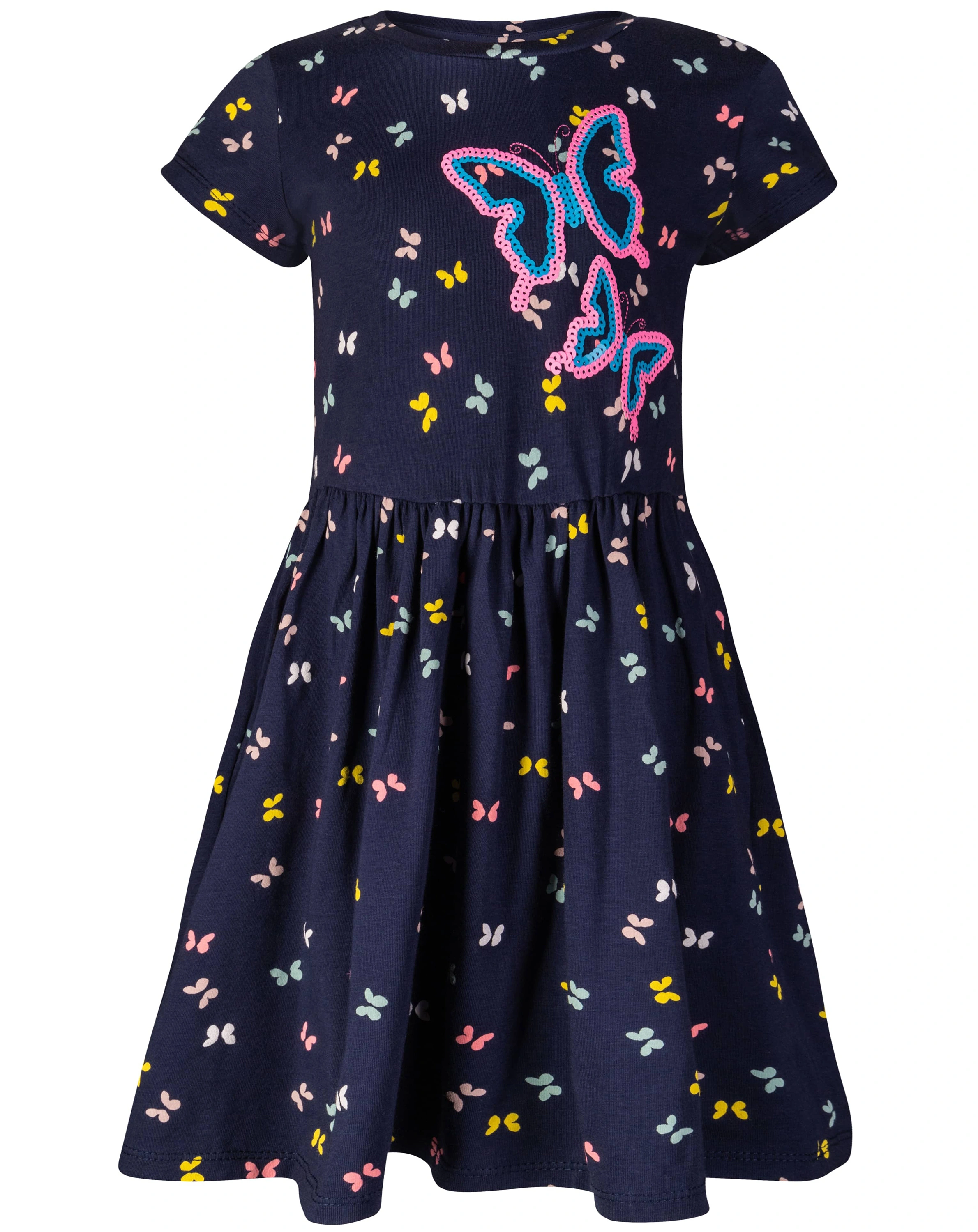 Kurzarmkleid FARFALLA in navy