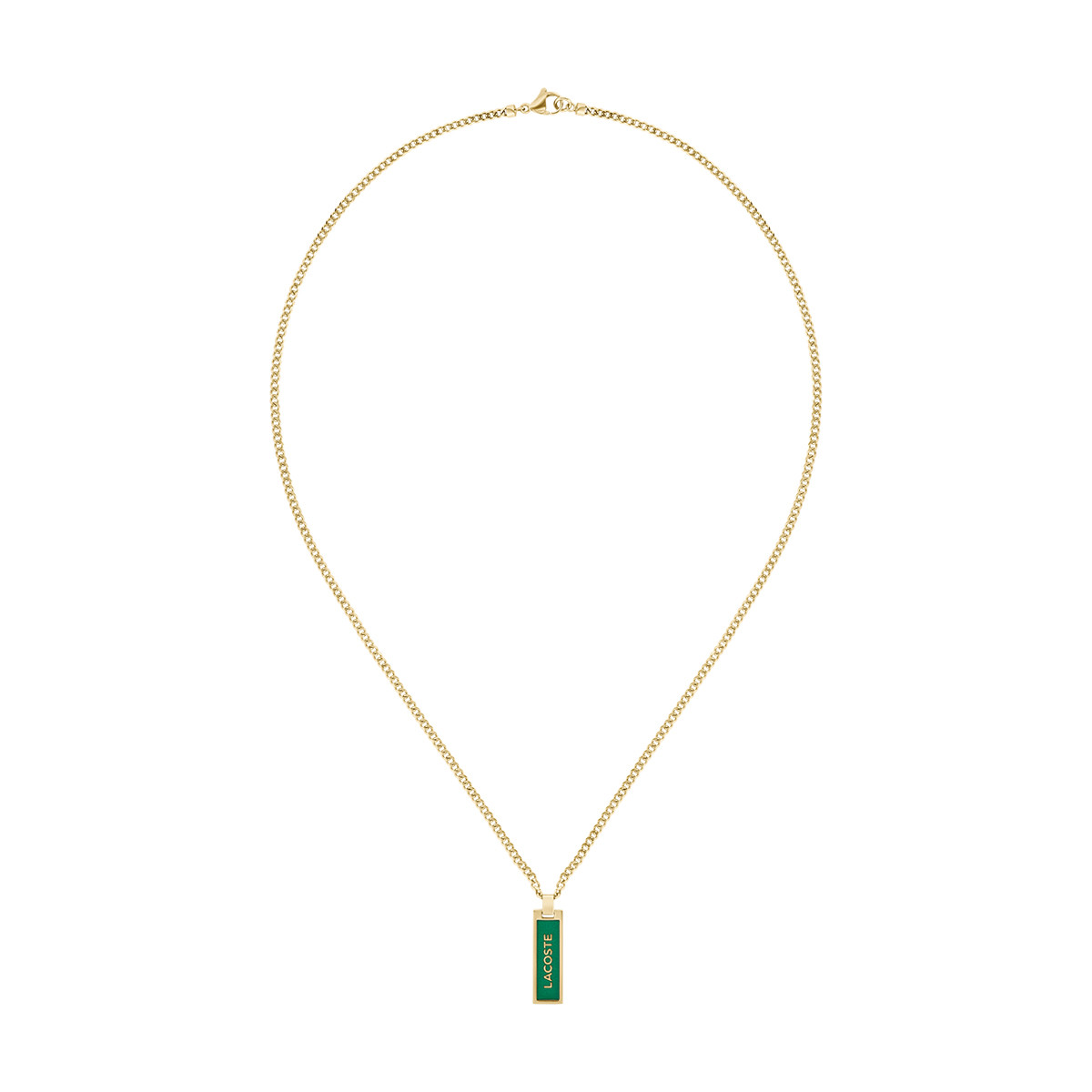 Collier LACOSTE acier doré