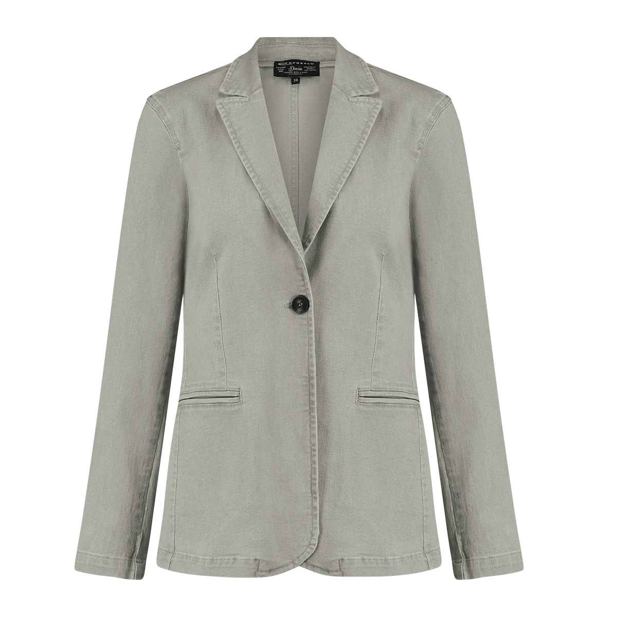 Dames Jasje 24178 bomber silver foil