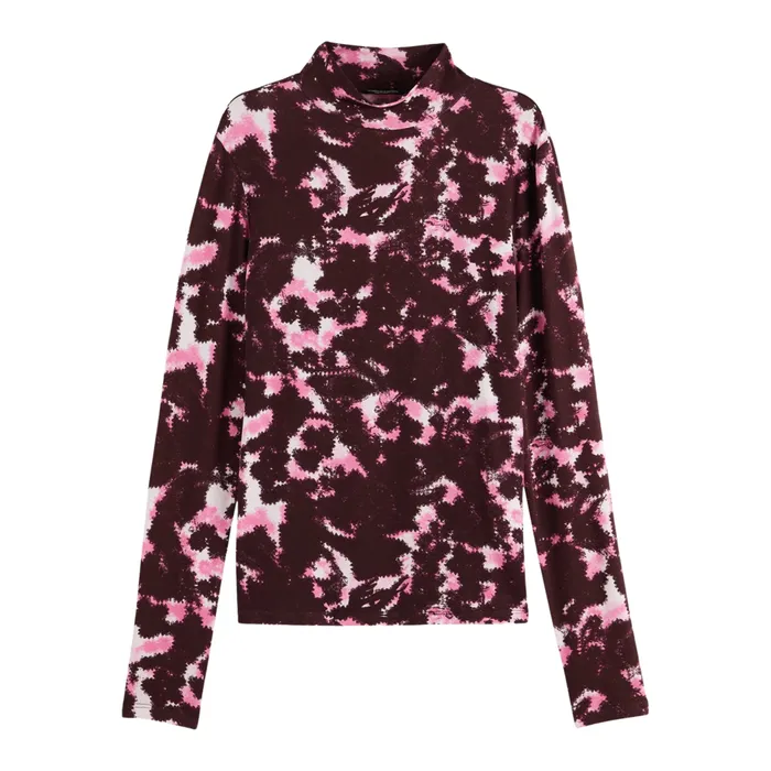 Scotch & Soda AOP Printed Longsleeve Shirt Dames