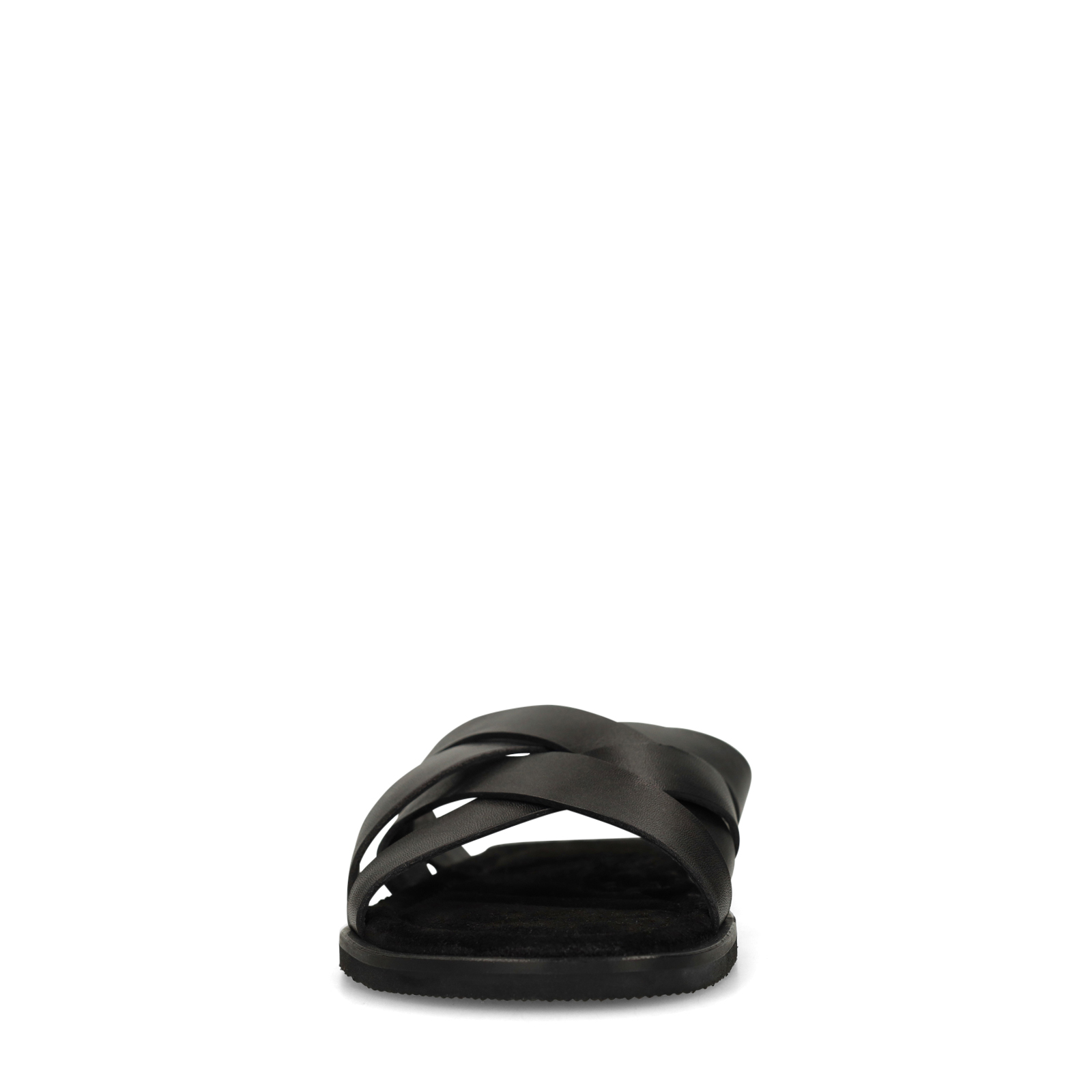 Zwarte leren veterschoenen