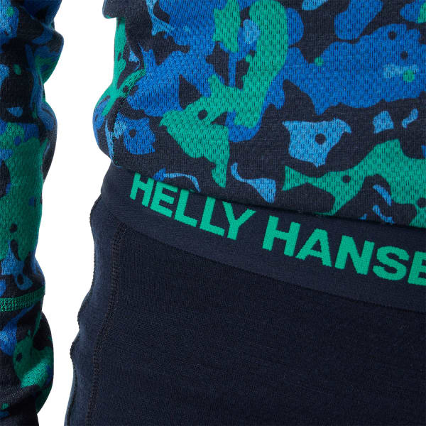 Ensemble thermique HELLY HANSEN JR GRAPHIC LIFA MERINO SET GREEN