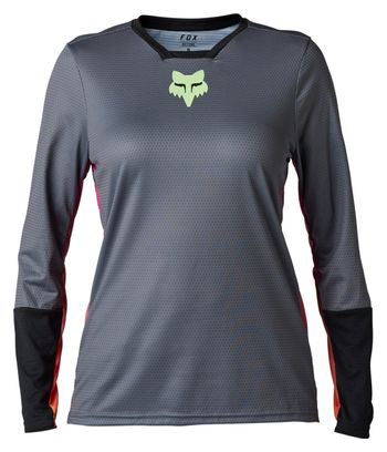 Maillot Manches Longues Fox Defend Race Femme Gris