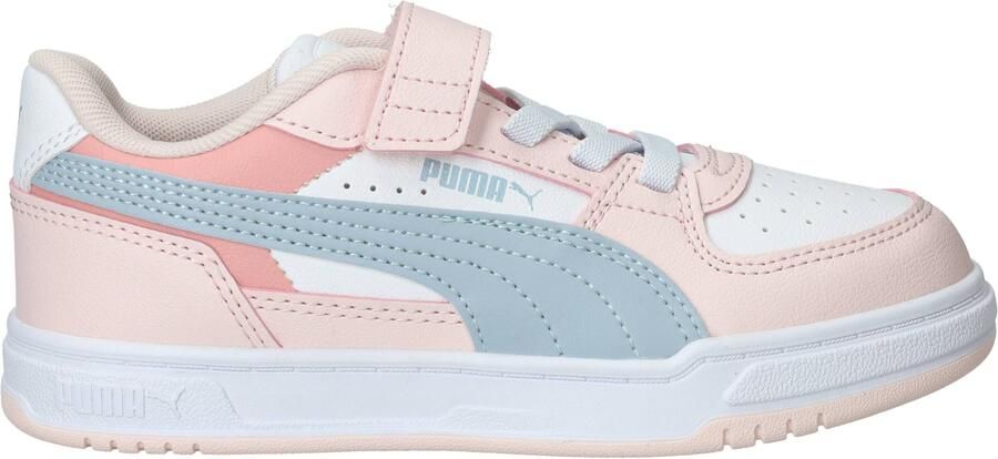 Puma Caven III Block mesh sneakers lichtroze lichtblauw wit