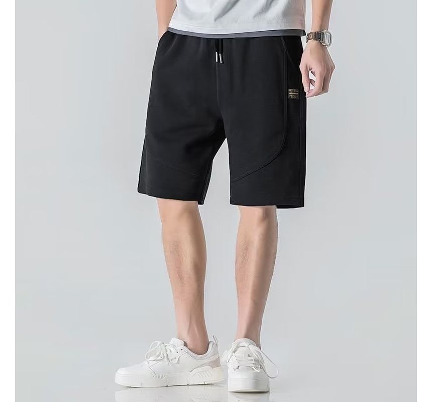 Acrius - Effen shorts met trekkoordtaille