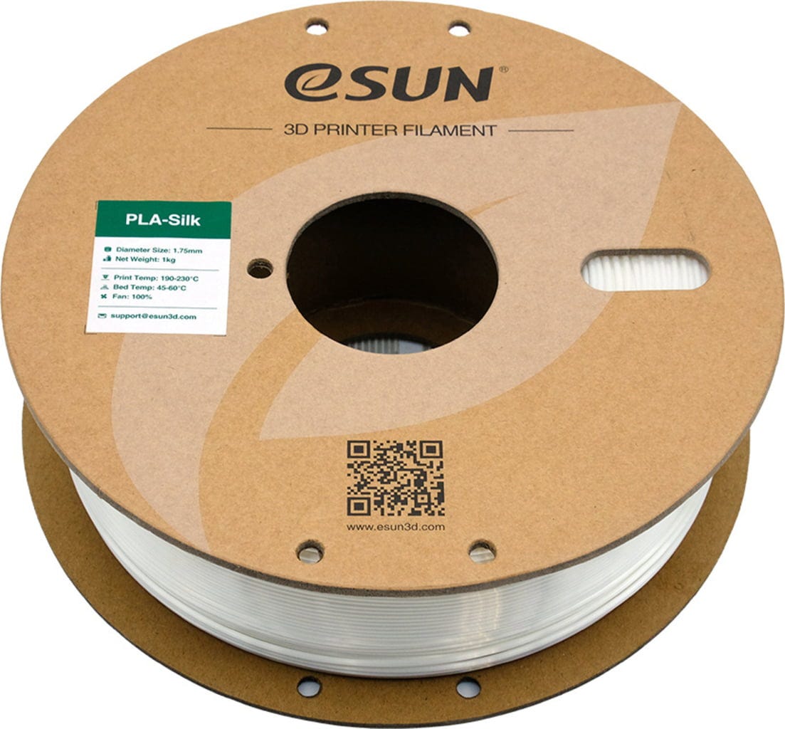 eSUN  PLA-Silk White, 1,75 mm / 1000 g    PLA mit glänzender, seidenmatter Textur