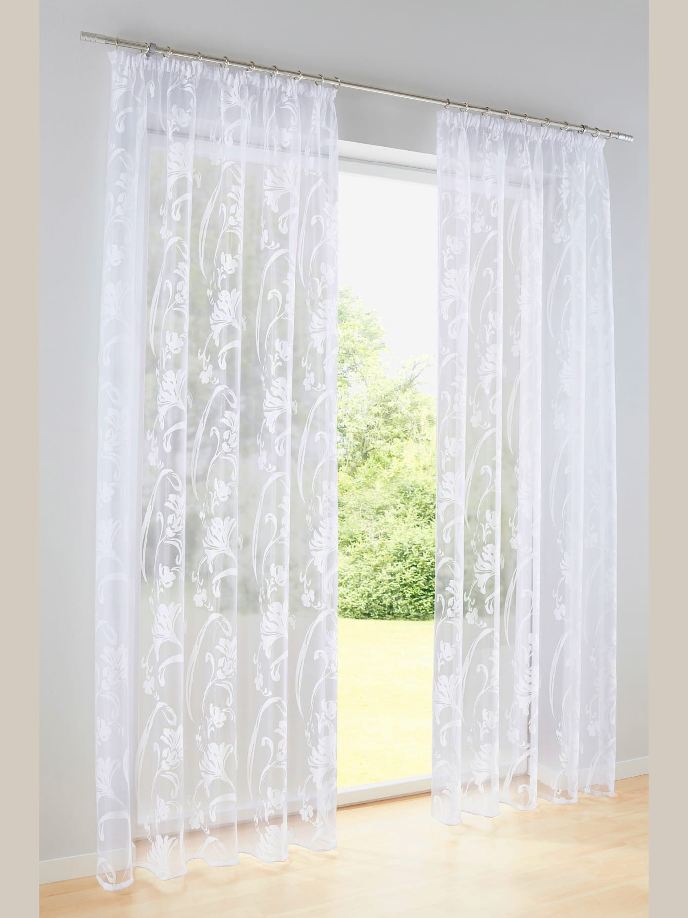 Store décoratif matière transparente