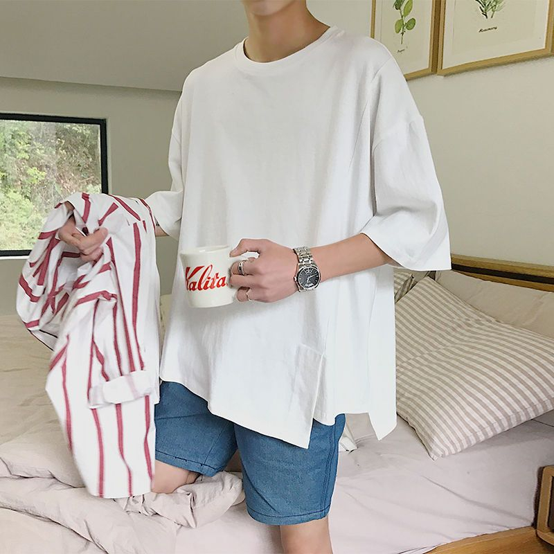 Bay Go Mall - Effen T-shirt met elleboogmouwen