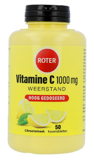 Roter Vitamine C 1000 mg Hoog Gedoseerd Citroensmaak Kauwtabletten 50TB