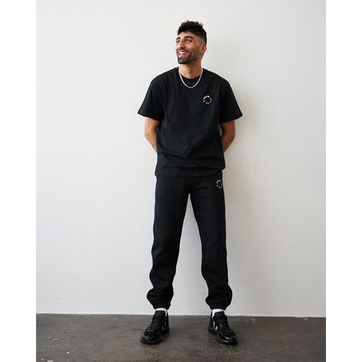 7 DAYS Active Organic Regular Sweatpants, Black, XXL