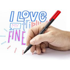 Fineliner triplus BRILLIANT COLOURS, boîte de 12