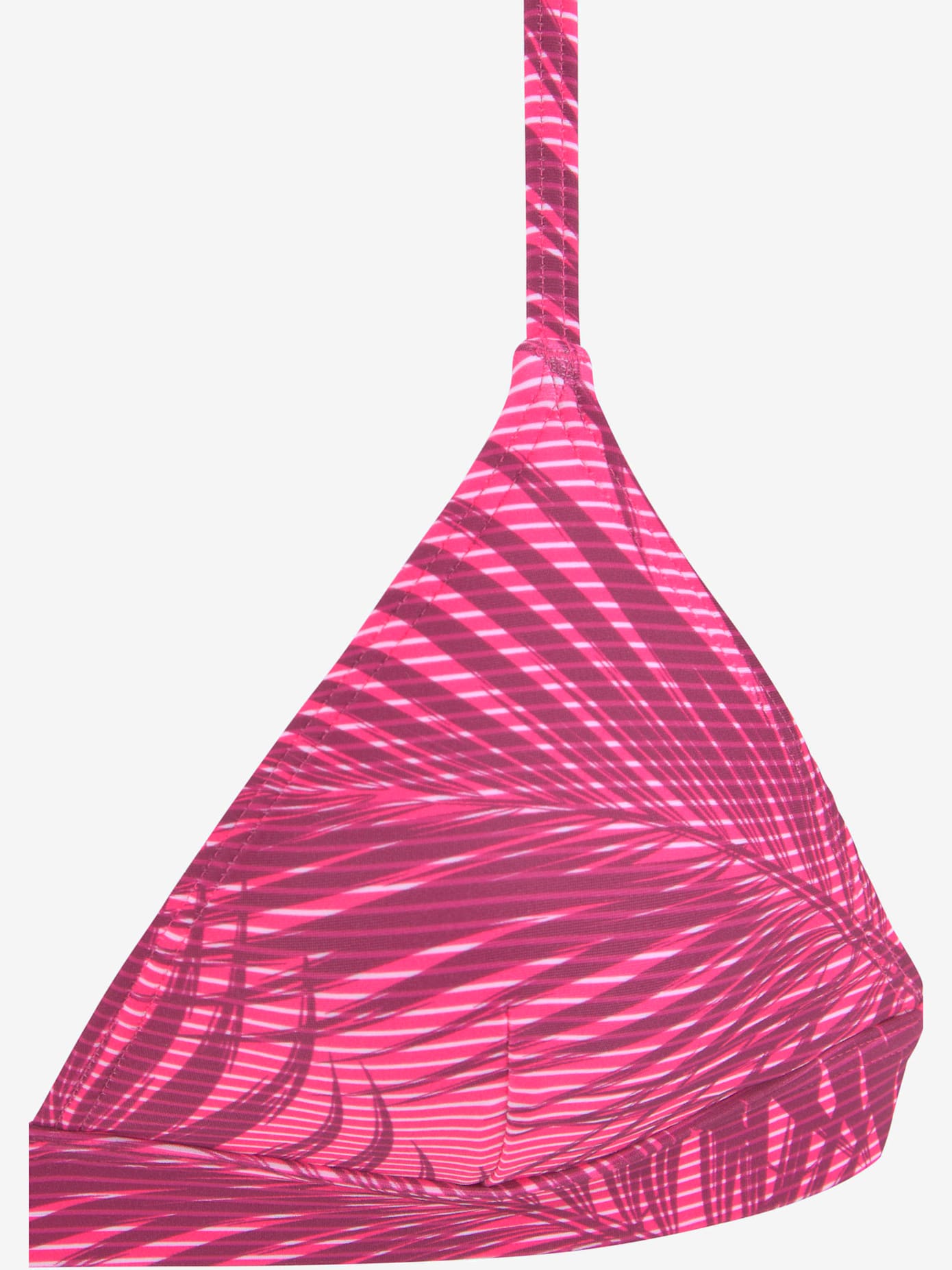 Haut de bikini triangle imprimé palmiers tendance