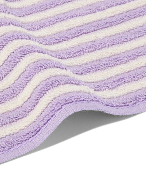 2 lavettes 30x30 coton lilas