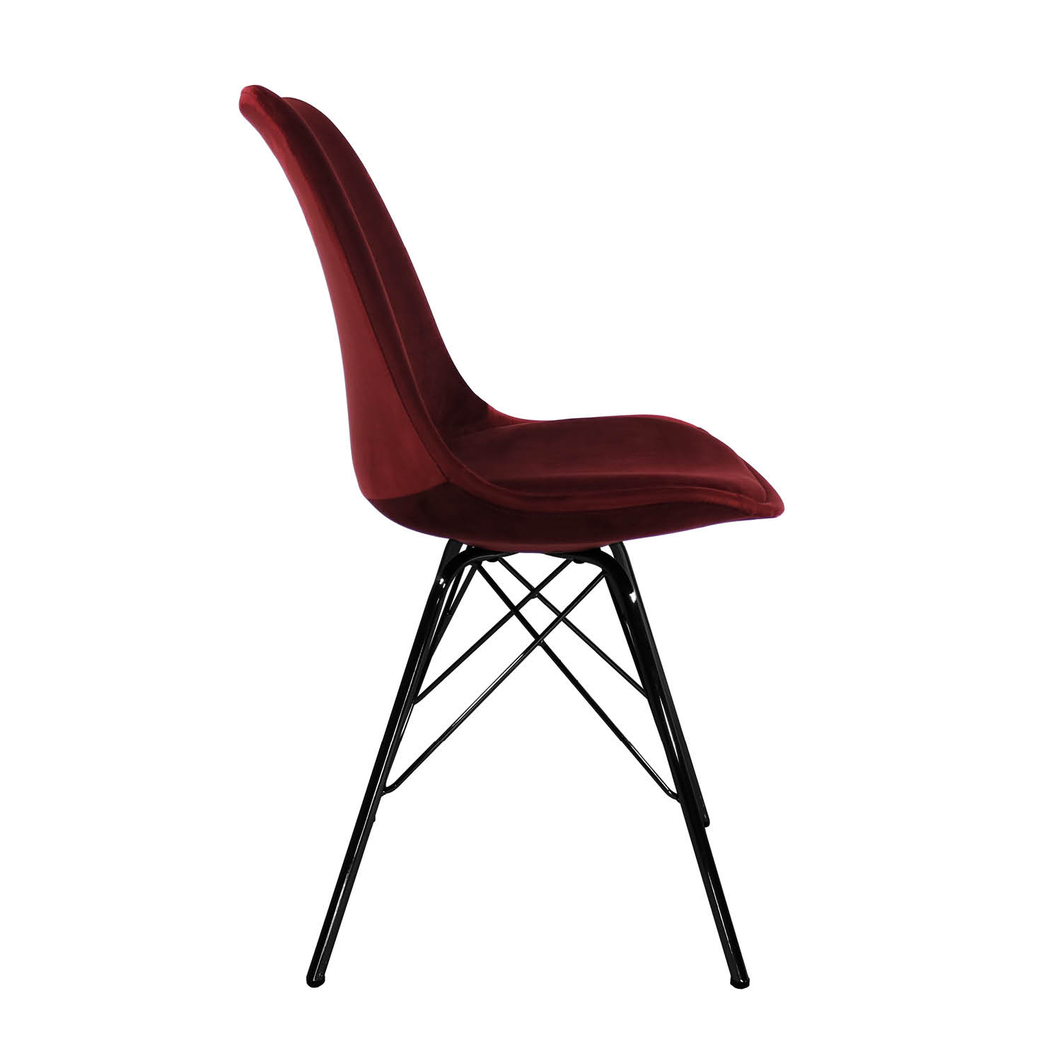 Kick kuipstoel - Velvet rood BL
