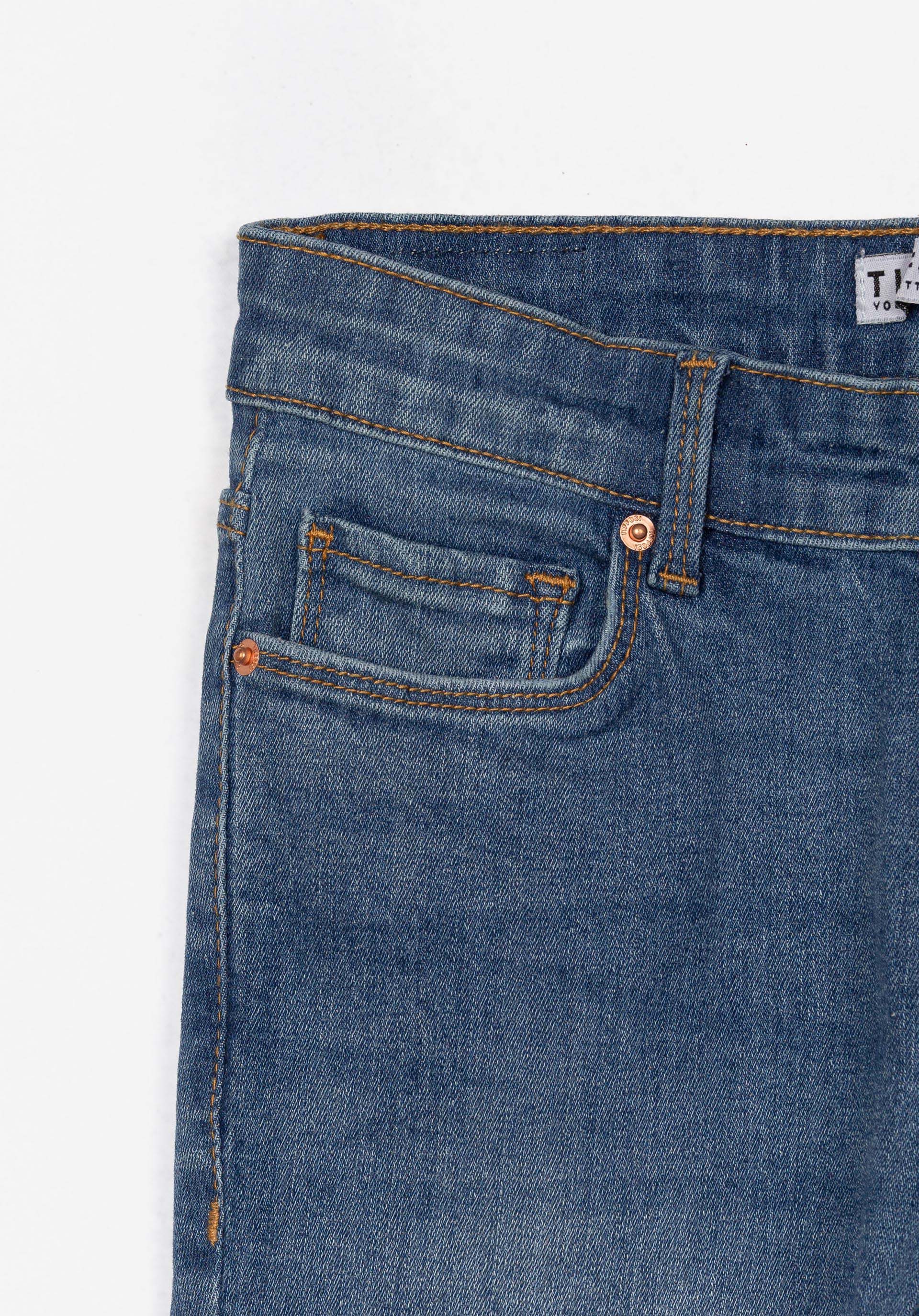 Jeans Willow Cropped Flare Rasgões
