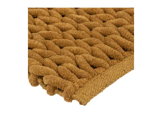 Tapis de Salle de Bain épais Marron malt 50 x 75 cm