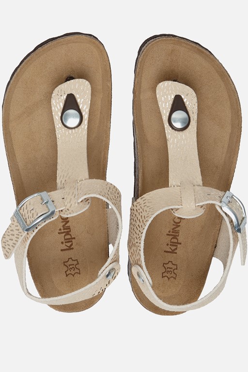 Kipling Pepita 1 Sandalen goud Leer