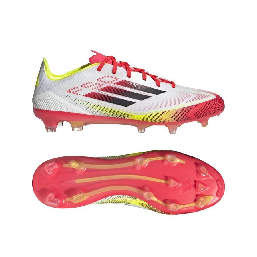 adidas F50 Pro FG Pure Victory - Blanc/Noir/Jaune