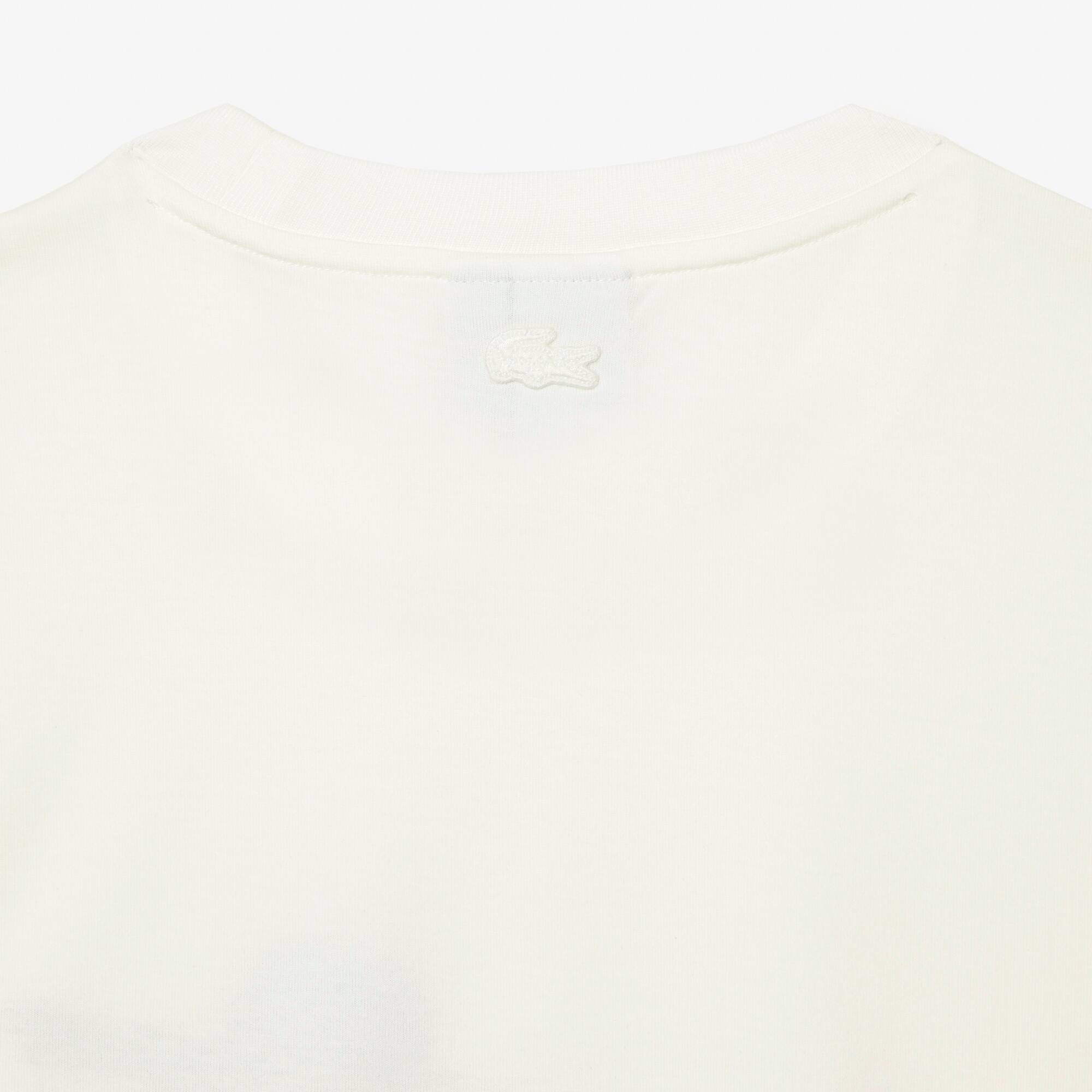 T-shirt homme Lacoste x Netflix en coton biologique T-Shirts - Blanc - Lacoste - Homme