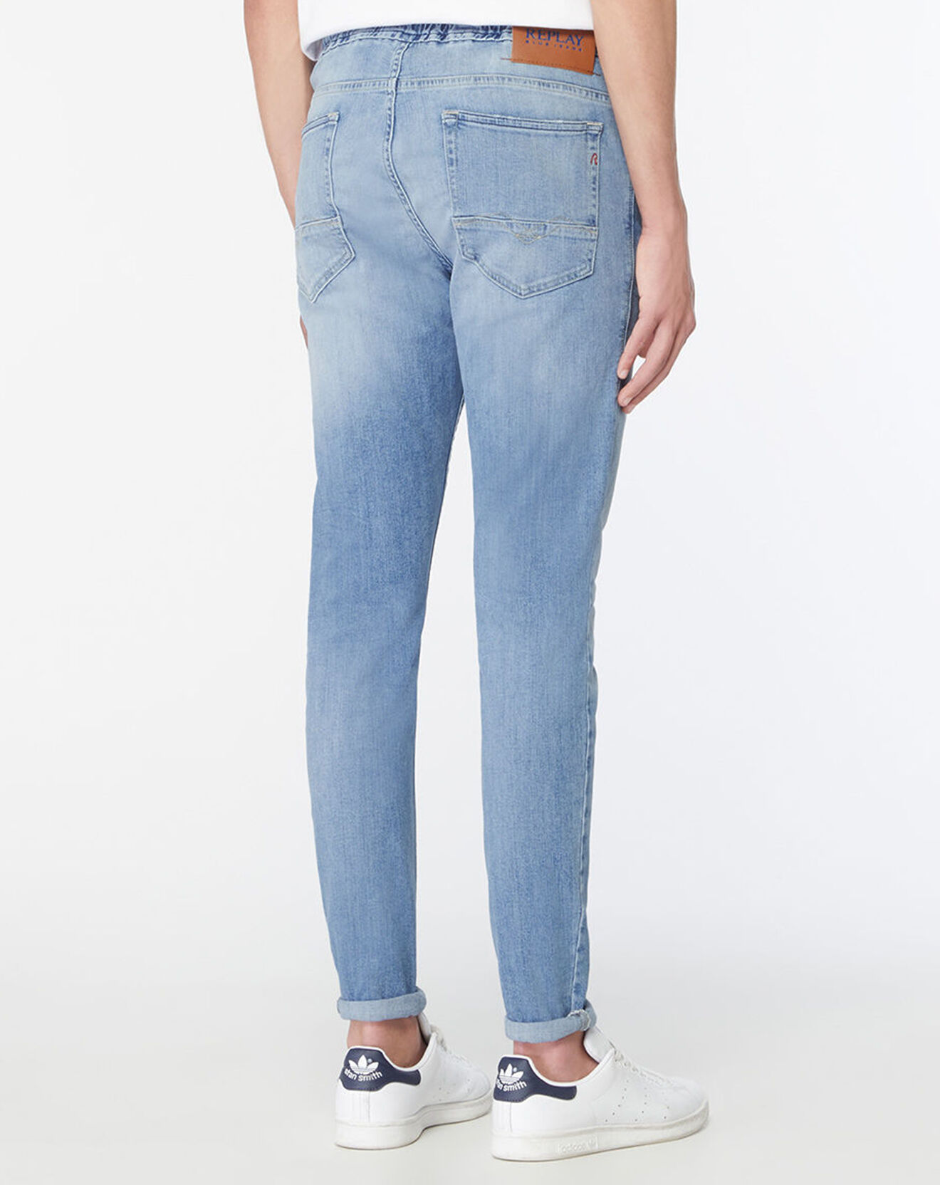 Replay Jean en Coton Bio Replay 573 Bio Milano bleu clair