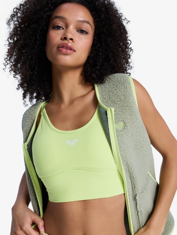 Heart Into It Attitude Brassière de sport Vert Femme
