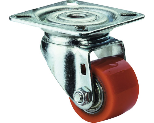 BS Rollen Zwenkwiel A600.C10.035 Kunststof Ø 35 mm tot 100 kg met plaat 60x60 mm