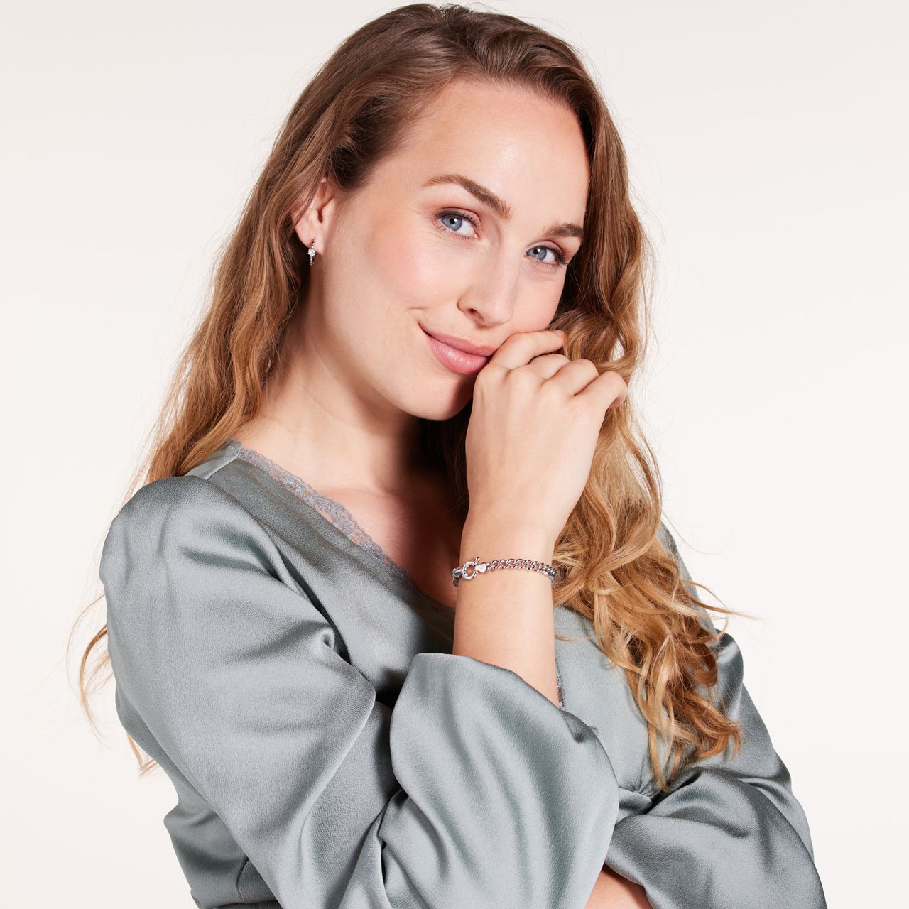 Gerecycled zilveren armband gourmet