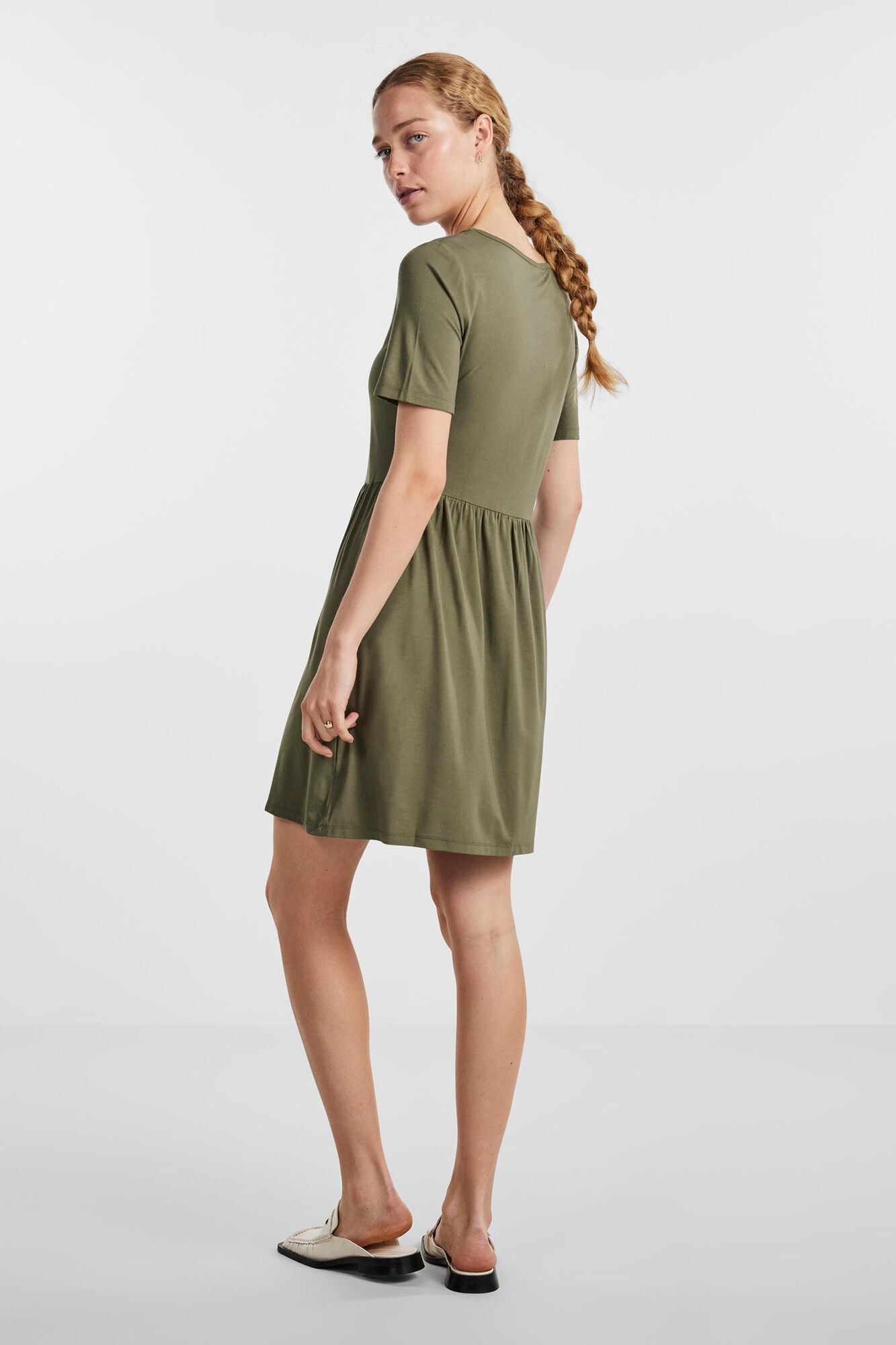 vestido camisa midi