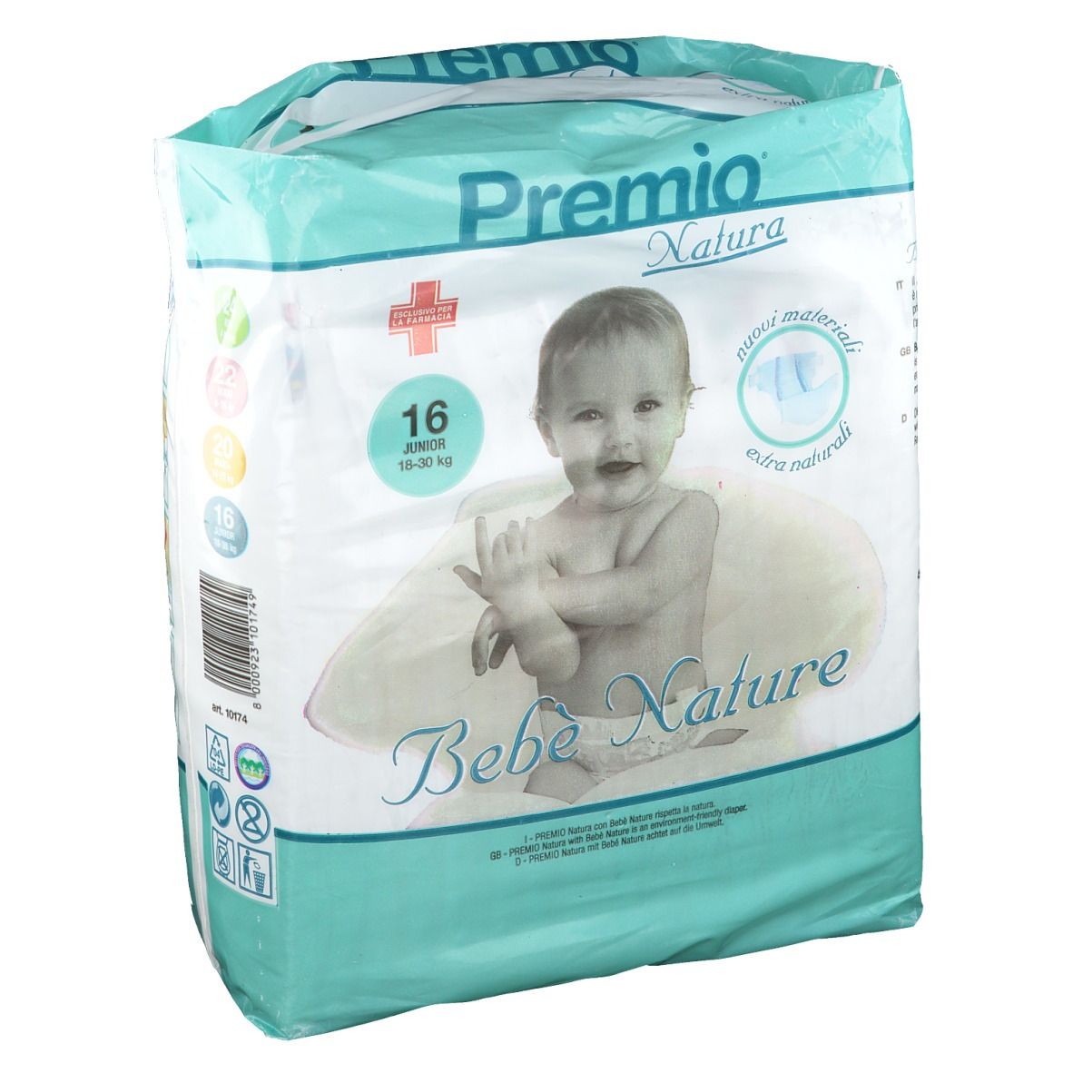 Premio® Natura Windeln 16 Junior 18-30 kg