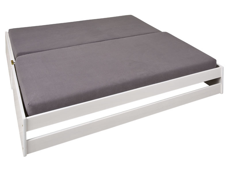 Sofabett LOTAR - weiß - Massivholz - 90x200 cm