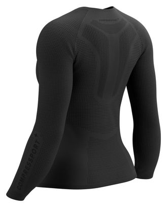 Maillot manches longues Femme Compressport On/Off Base Layer Noir