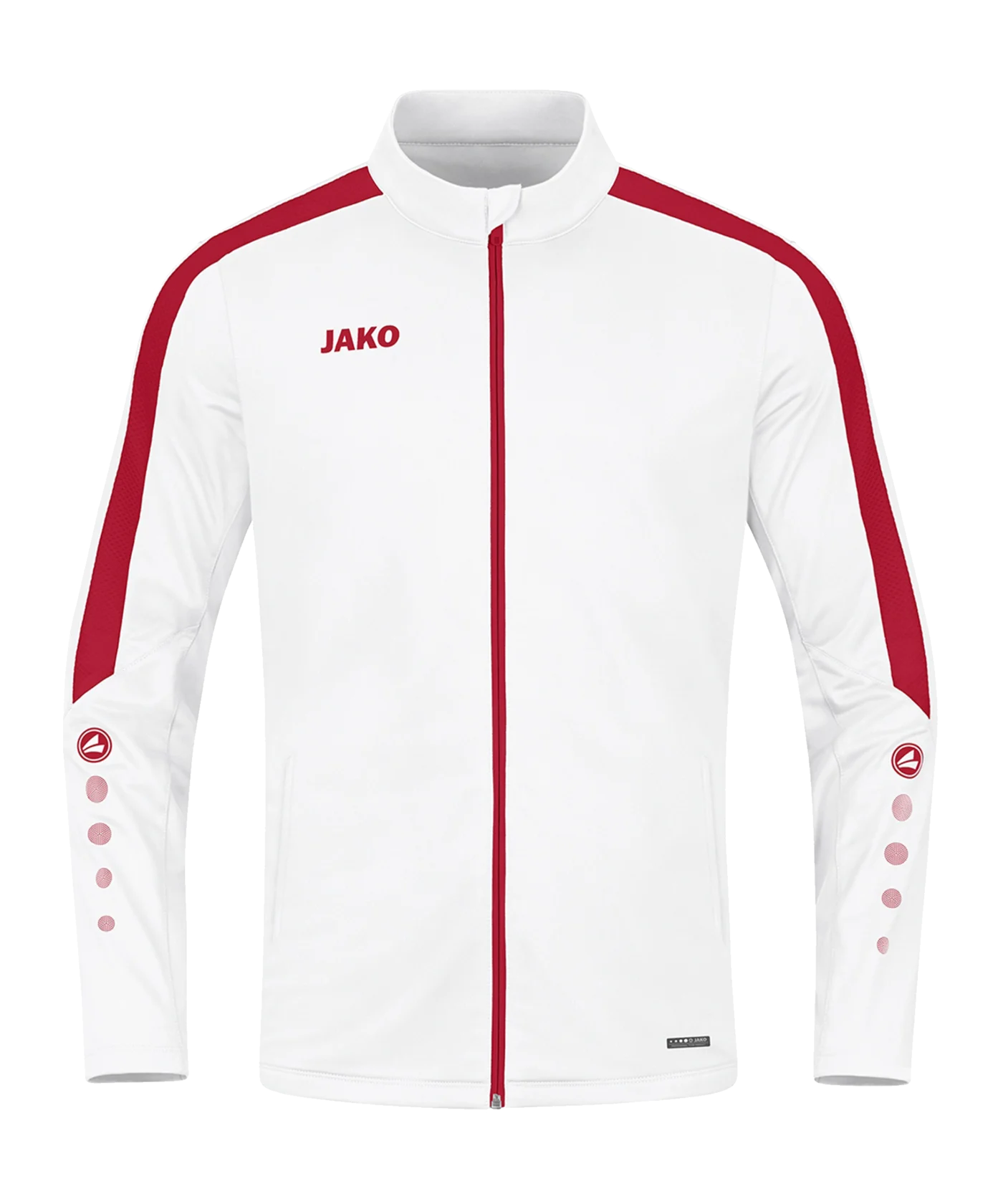 JAKO Power Polyesterjacke Damen Weiss Rot F004