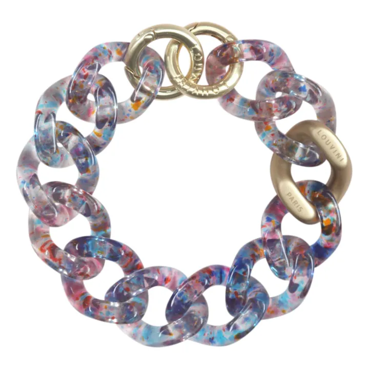 Louvini Bracelet chaîne Petit Zoé | Bleu chiné