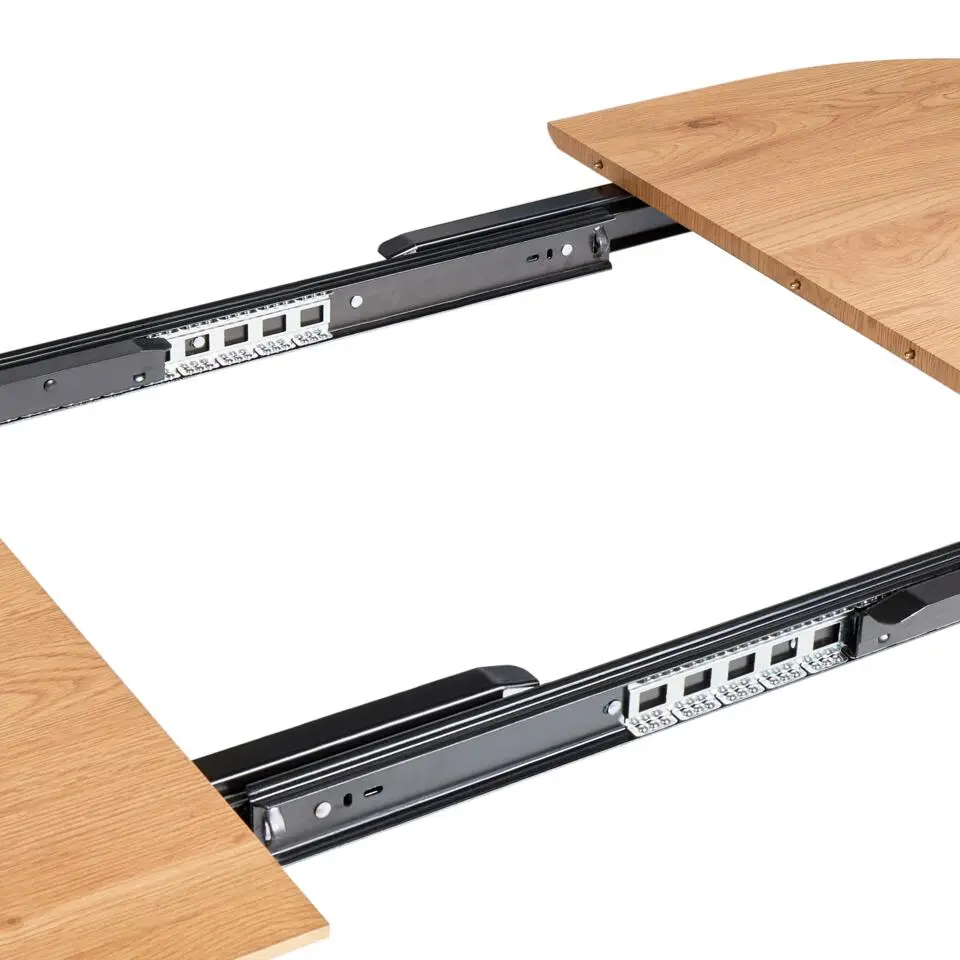 CLAVET - Uitschuifbare eettafel - Lichtbruin - MDF