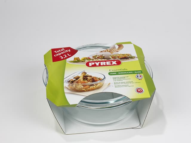 Pyrex Essentials Gryde med låg 3,0 liter Klar