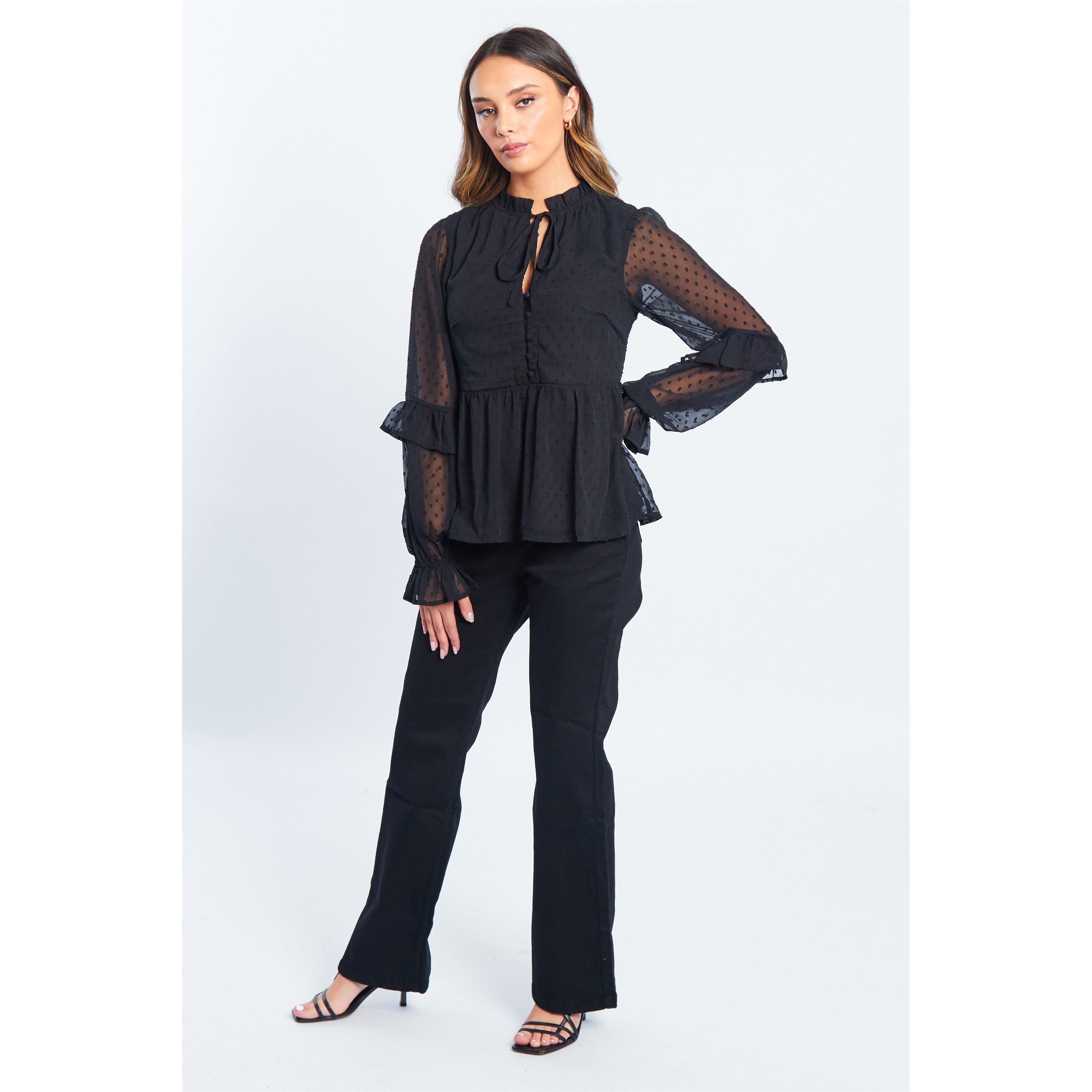 Be You BY Dobby Blouse Womens