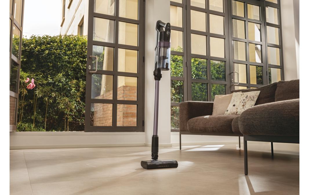 Akku-Hand- und Stielsauger HF1P10H 011 Schwarz<br>Hoover HF1P10H 011 Stabstaubsauger Akku Trocken Schaum Beutellos 0,7 l 165 W Schwarz, Violett 2.2 Ah