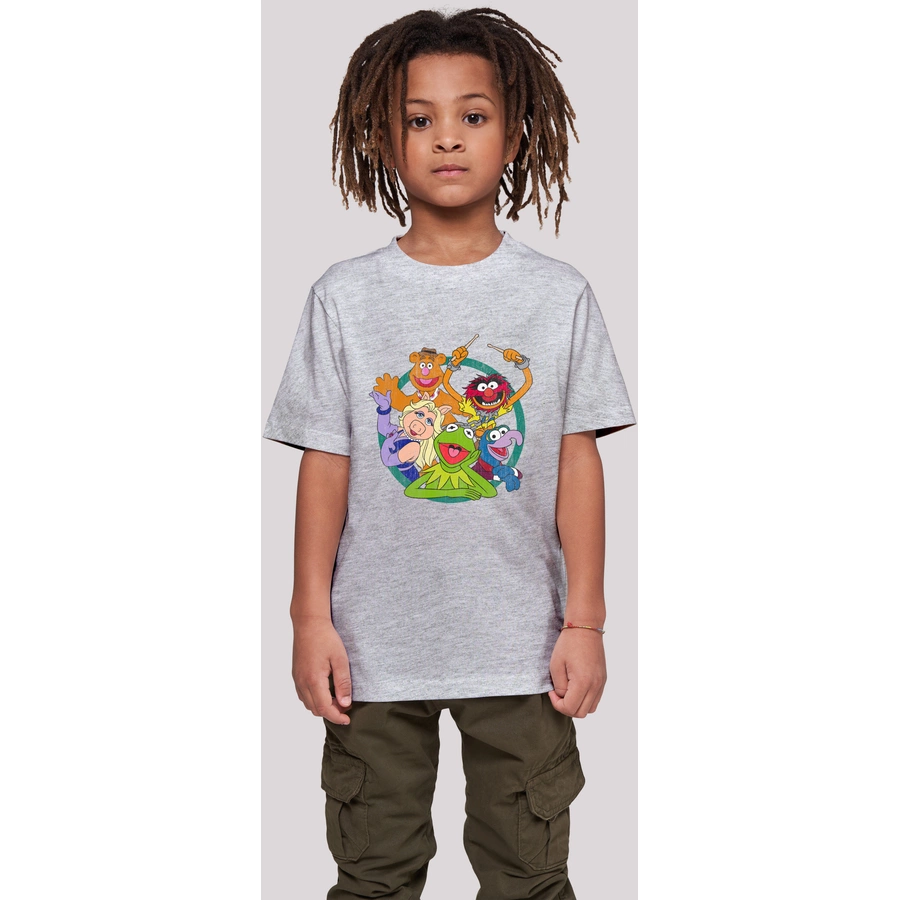 F4NT4STIC T-Shirt  Die Muppets Group Circle heather grey