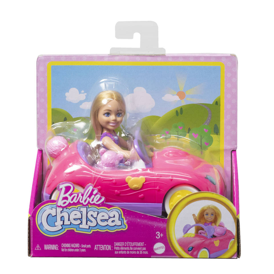 Barbie Chelsea auto met pop
